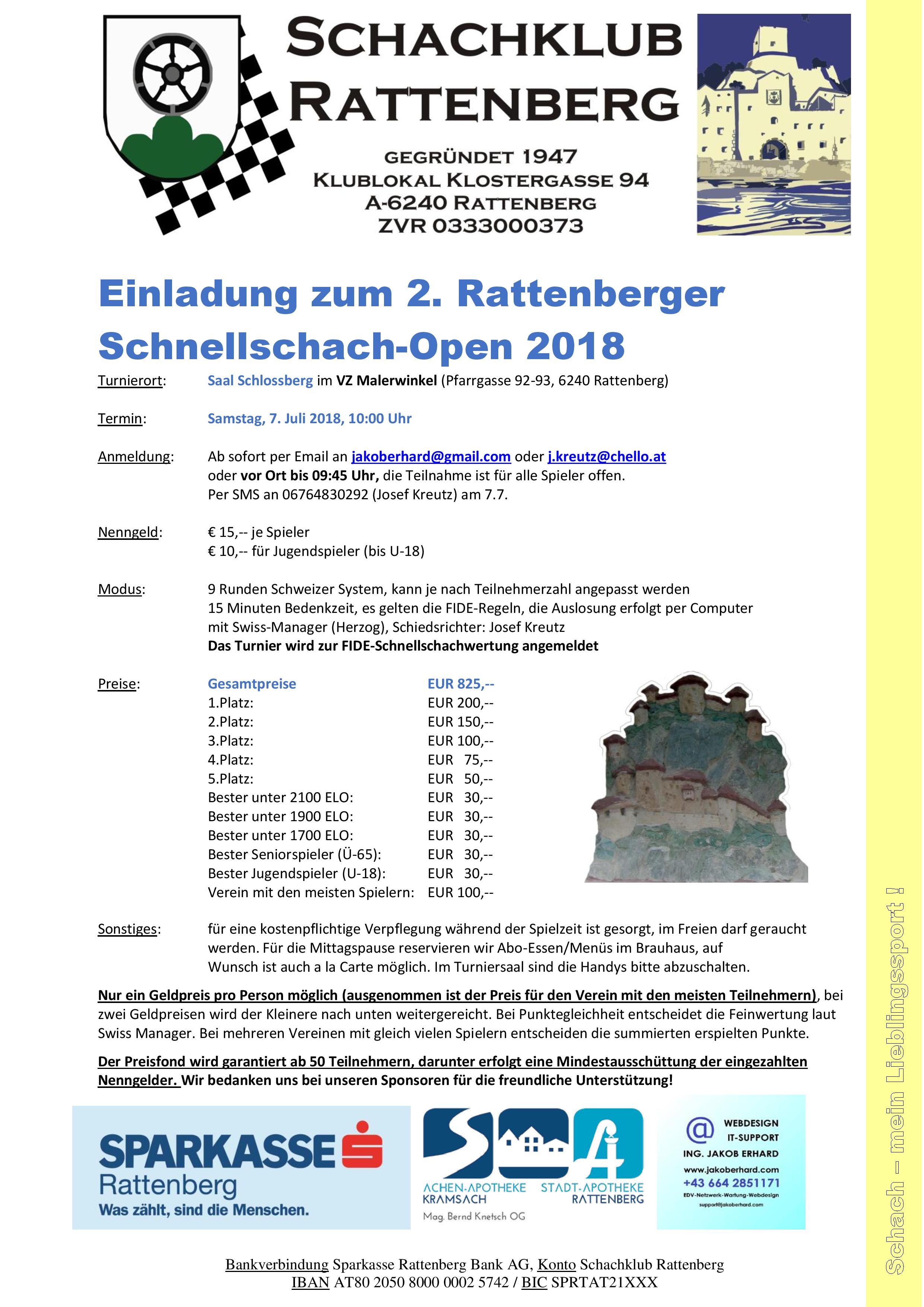 2.Rattenberger Schnellschach-Open
